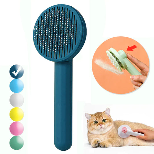 Effortless Cat Grooming Made Easy with Our One-Key Hair Removal Brush – Perfect for Cats and Dogs!